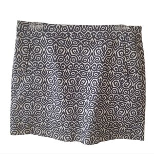 J. Crew Stretch Print‎ Mini Skirt Size 4